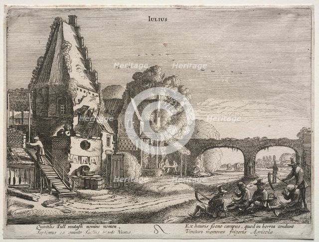 The Twelve Months: July. Creator: Jan van de Velde (Dutch, 1620-1662).