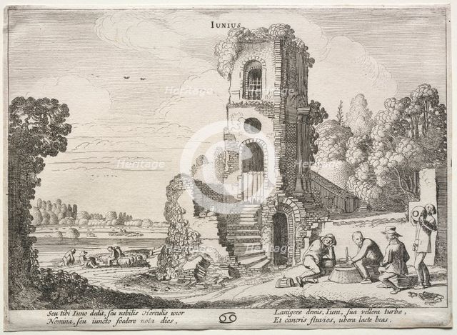 The Twelve Months: June. Creator: Jan van de Velde (Dutch, 1620-1662).