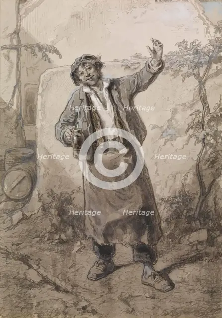The Twelve Months: October, 1866. Creator: Paul Gavarni.