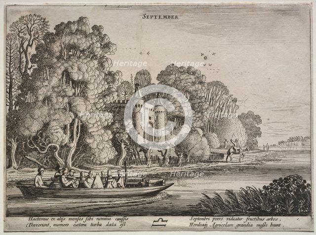 The Twelve Months: September. Creator: Jan van de Velde (Dutch, 1620-1662).