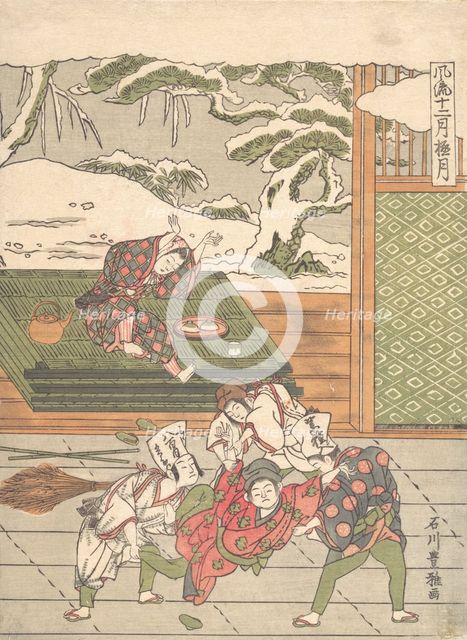 The Twelfth Month, ca. 1767. Creator: Ishikawa Toyomasa.