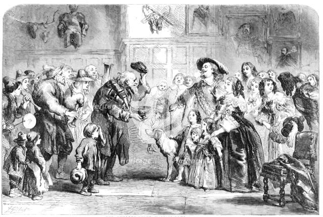 The Twelfth-Night Wassail-Bowl, 1856.  Creator: Sir John Gilbert.