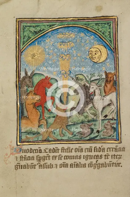 The Twelfth Sign before the Day of Judgment; Illustrated Vita Christi..., about 1480-1490. Creator: Unknown.