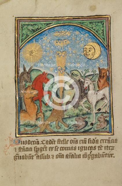 The Twelfth Sign before the Day of Judgment; Illustrated Vita Christi..., about 1480-1490. Creator: Unknown.