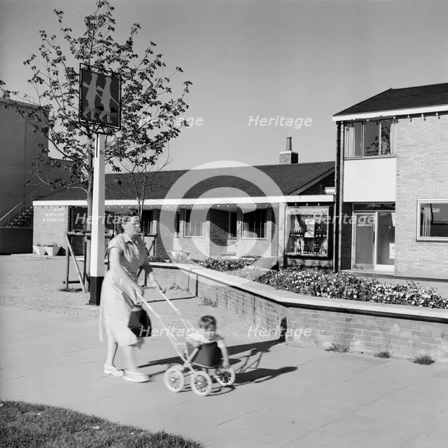 The Twin Foxes public house, Stevenage, Hertfordshire, 1950s-1960s. Creator: Eric de Maré.