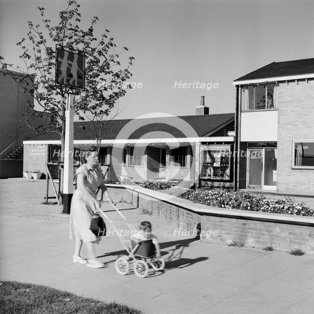 The Twin Foxes public house, Stevenage, Hertfordshire, 1950s-1960s. Creator: Eric de Maré.