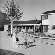 The Twin Foxes public house, Stevenage, Hertfordshire, 1950s-1960s. Creator: Eric de Maré