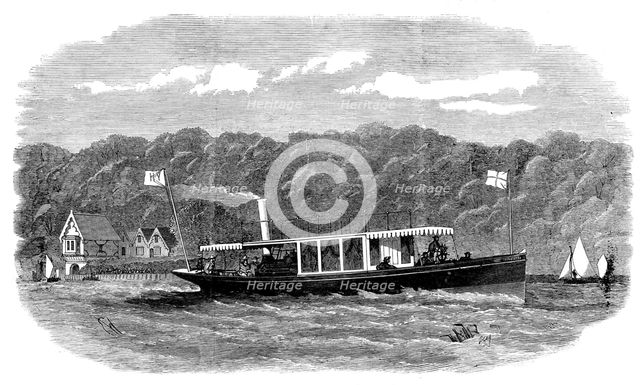 The twin-screw steam-launch Ladybird, 1871. Creator: Unknown.