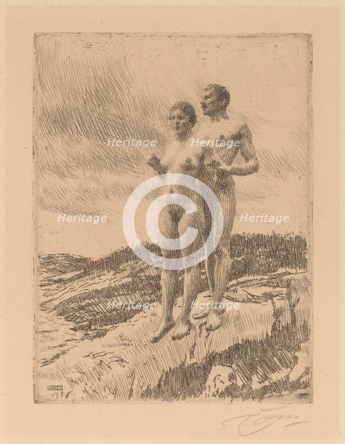 The Two, 1916. Creator: Anders Leonard Zorn.