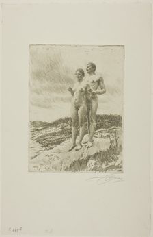 The Two, 1916. Creator: Anders Leonard Zorn