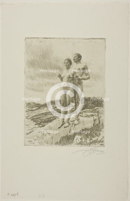 The Two, 1916. Creator: Anders Leonard Zorn.