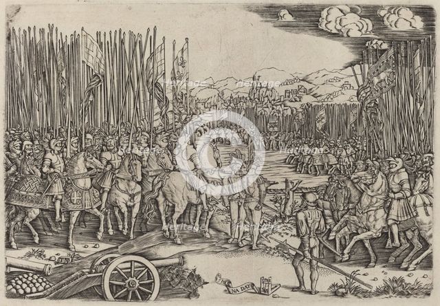 The Two Armies at the Battle of Ravenna, probably c. 1512/1513. Creator: Master NA.DAT with the Mousetrap.