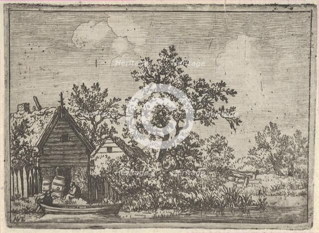 The Two Barrels before a Hut, 17th century. Creator: Allart van Everdingen.