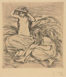 The Two Bathers, 1895. Creator: Pierre-Auguste Renoir (French, 1841-1919)