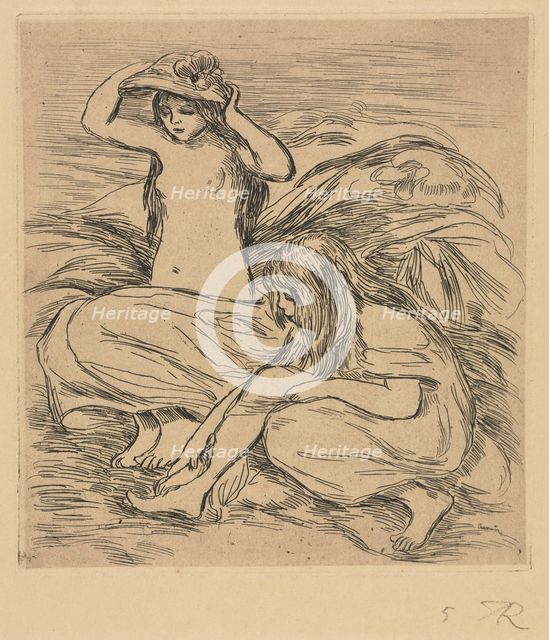 The Two Bathers, 1895. Creator: Pierre-Auguste Renoir (French, 1841-1919).
