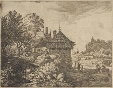 The Two Boats Approach a Hut, 17th century. Creator: Allart van Everdingen