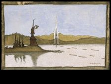 The Two Churches, 1897. Creator: Hugo Simberg