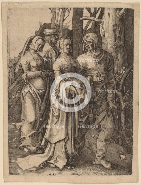 The Two Couples in the Forest. Creator: Hieronymous Wierix.