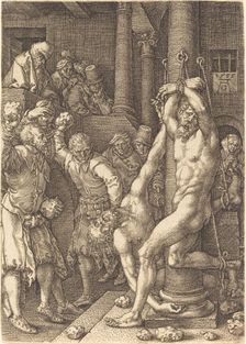 The Two Elders Stoned by the People, 1555. Creator: Heinrich Aldegrever