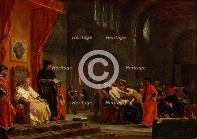 The Two Foscari, 1855. Artist: Delacroix, Eugène (1798-1863)