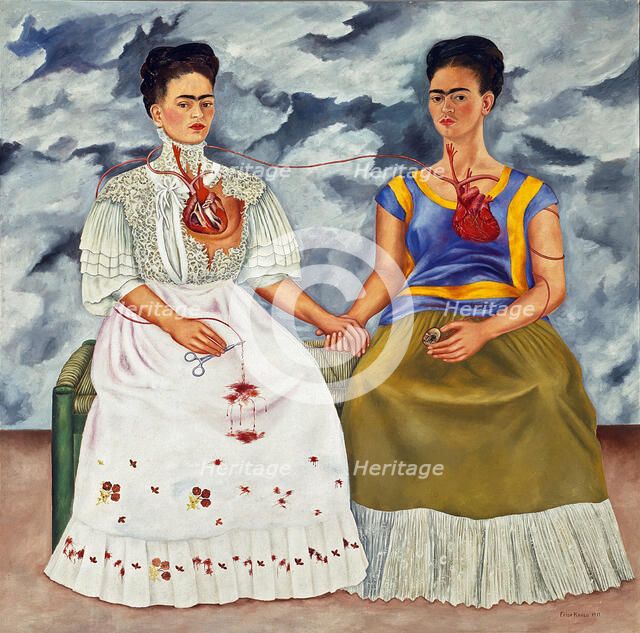 The Two Fridas (Las dos Fridas), 1939. Creator: Frida Kahlo.