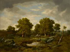 The Two Great Oaks, 1854. Creator: Narcisse Virgile Diaz de la Pena