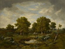 The Two Great Oaks, 1854. Creator: Narcisse Virgile Diaz de la Pena