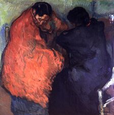 The two Gypsies 1903, oil by Isidre Nonell