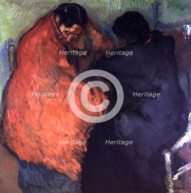 The two Gypsies', 1903, oil by Isidre Nonell.