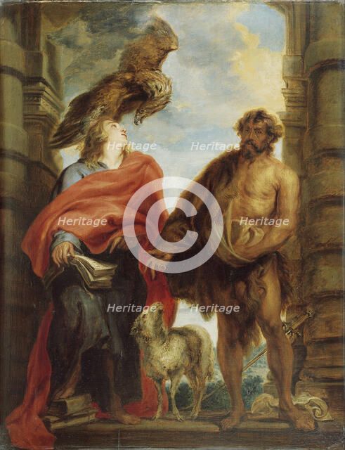 The Two Holy Saints John. Artist: Dyck, Sir Anthony van (1599-1641)