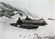 The Two Kayaks Ashore c1911, 1913. Artist: G Murray Levick