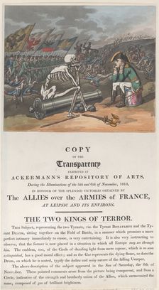 The Two Kings of Terror, November 1813., November 1813. Creator: Thomas Rowlandson