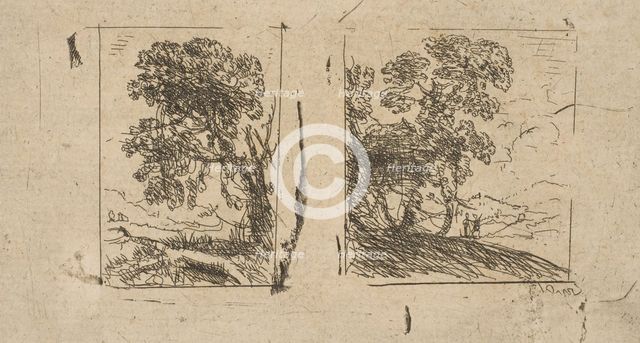 The Two Landscapes, ca. 1630. Creator: Claude Lorrain.