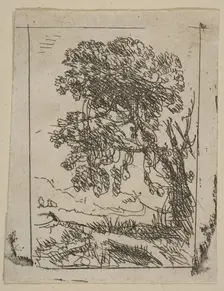 The Two Landscapes (Left Tree), ca. 1630. Creator: Claude Lorrain