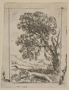 The Two Landscapes (Left Tree), ca. 1630. Creator: Claude Lorrain