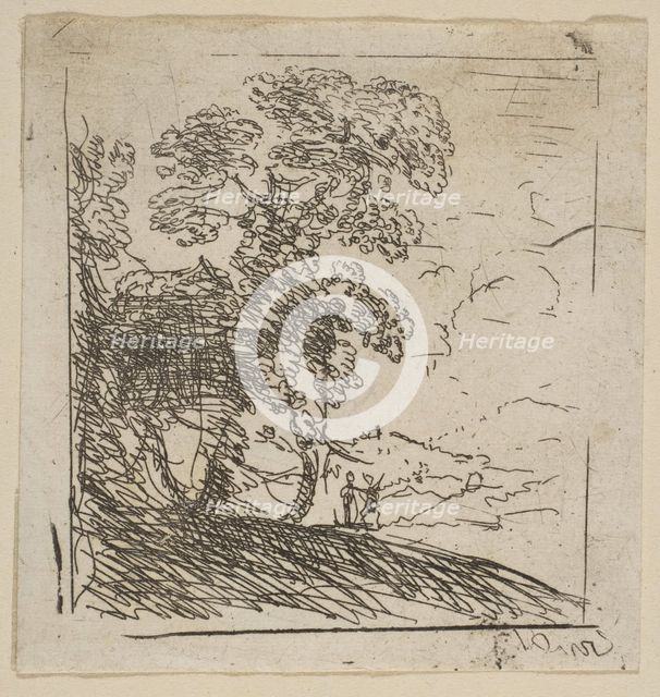 The Two Landscapes (Right Tree), ca. 1630. Creator: Claude Lorrain.