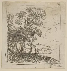 The Two Landscapes (Right Tree), ca. 1630. Creator: Claude Lorrain