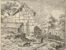 The Two Ladders, 17th century. Creator: Allart van Everdingen