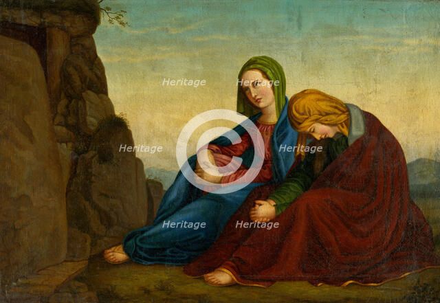 The Two Marys at the Tomb of Christ, 1866. Creator: Vincent Vörös.