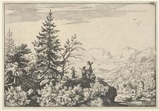 The Two Men on the Hill, 17th century. Creator: Allart van Everdingen
