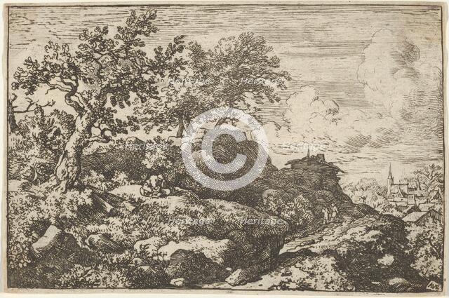 The Two Peasants Seated on the Hill, 17th century. Creator: Allart van Everdingen.