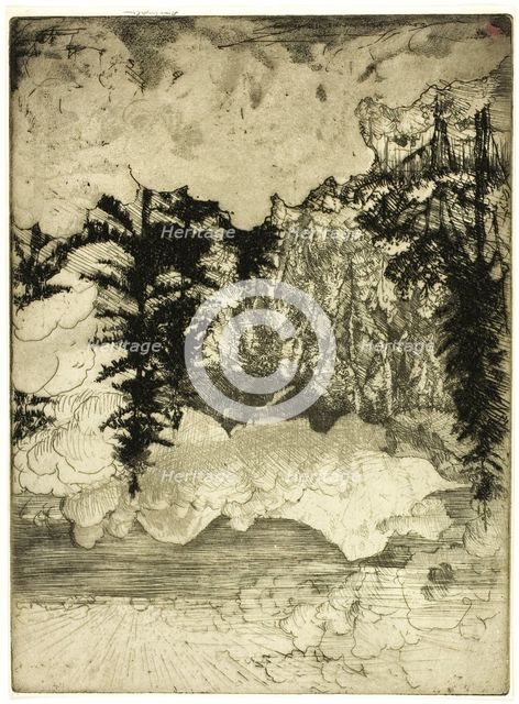 The Two Pines, Switzerland, 1908. Creator: Donald Shaw MacLaughlan.