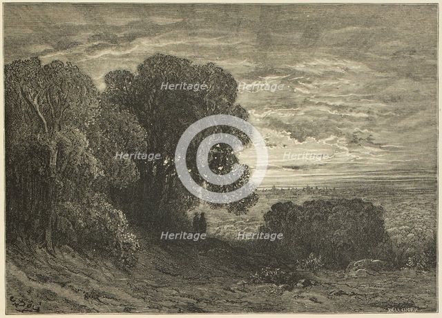 The Two Pilgrims at Highgate, 1872.  Creator: Clément Édouard Bellenger.