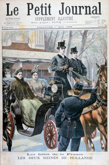 The two queens of Holland visiting Paris, France, 1898. Creator: F Meaulle