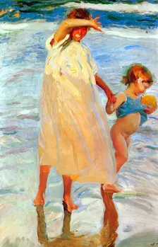 The Two Sisters 1909. Artist: Joaquin Sorolla y Bastida