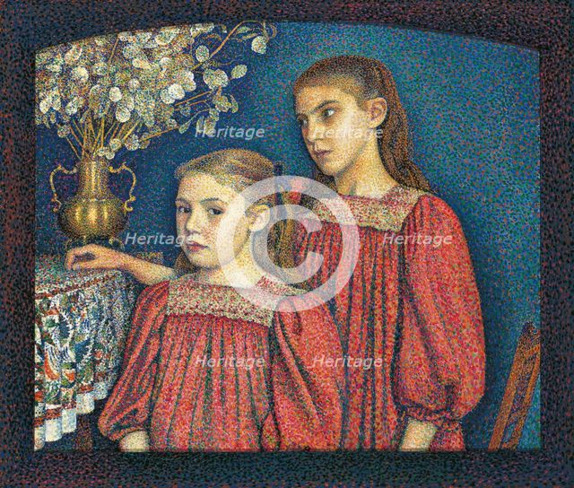 The Two Sisters or The Serruys Sisters, 1894. Creator: Georges Lemmen.