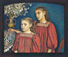 The Two Sisters or The Serruys Sisters, 1894. Creator: Georges Lemmen