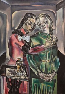 The Two Sisters (Les deux soeurs), 1921. Creator: Blanchard, María (1881-1932)