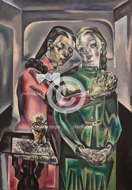 The Two Sisters (Les deux soeurs), 1921. Creator: Blanchard, María (1881-1932).