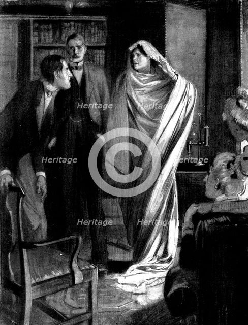 The Two Sophias: The figure pushed aside part of the veil and showed a face..., 1898. Creator: Unknown.